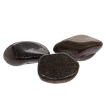 Pierre roulée en bronzite polie de Madagascar, nuances brunes et reflets bronze