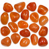 Pierre naturelle cornaline roulée du Botswana – assortiment de pierres roulées orange naturelles polies, qualité supérieure pour collection, décoration minérale et lithothérapie.