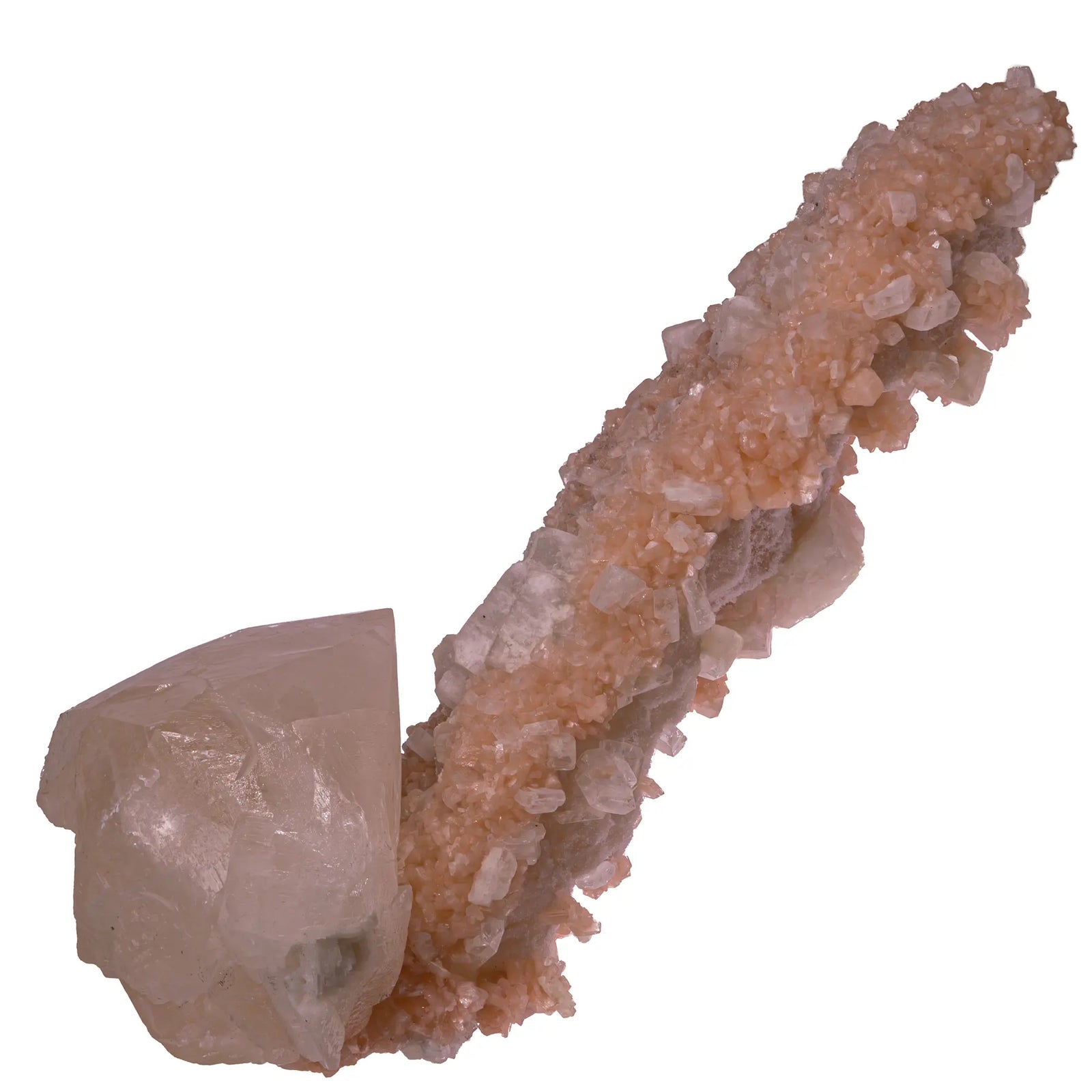 Calumet calcite jaune stilbite apophyllite Jalgaon Inde vue principale 37cm