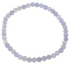 Bracelet calcédoine perle ronde 4mm  - CRISTAL SOURCES