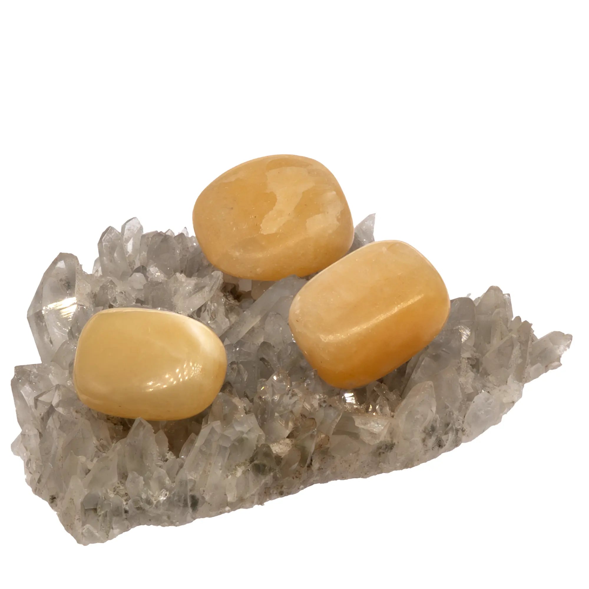Pierre roulée - Calcite orange - Mexique - 2 à 3 cm - calcite-orange-roulee-calorpr0 - CRISTAL SOURCES