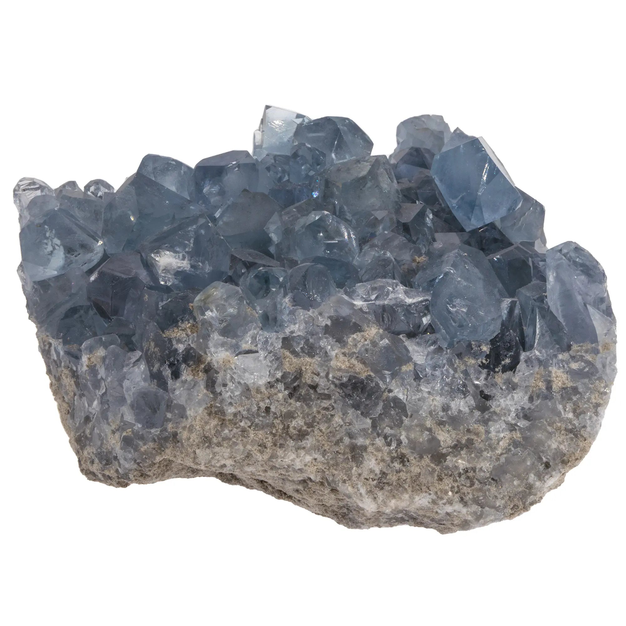 Célestine brute bleue Sakoany, Madagascar – Druse naturelle
