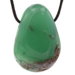 Pendentif chrysoprase - pierre percée  - CRISTAL SOURCES