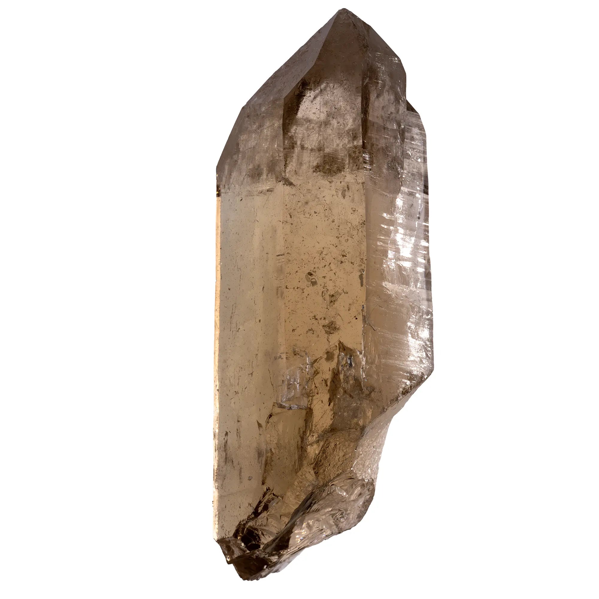 Cristal Citrine naturelle Brésil vue détail faces polies jaune abondance collection