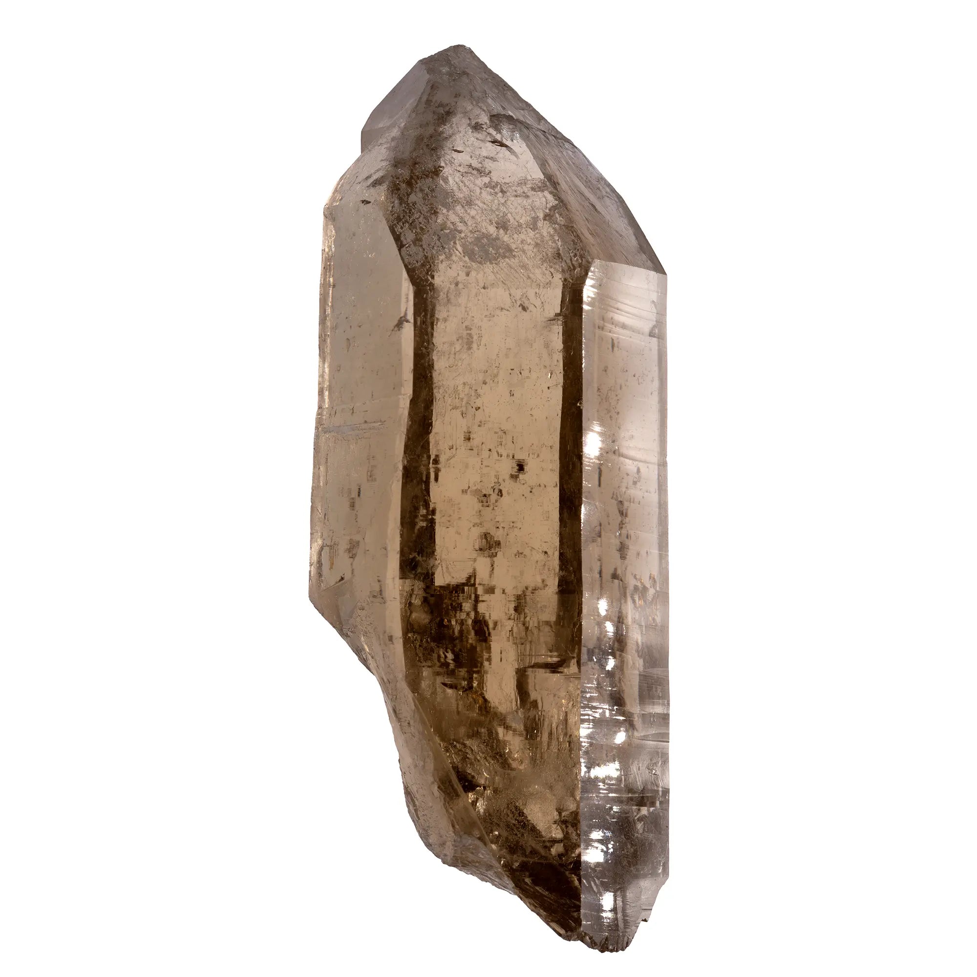 Citrine naturelle 751g 15cm Brésil cristal poli collection décoration spécimen rare