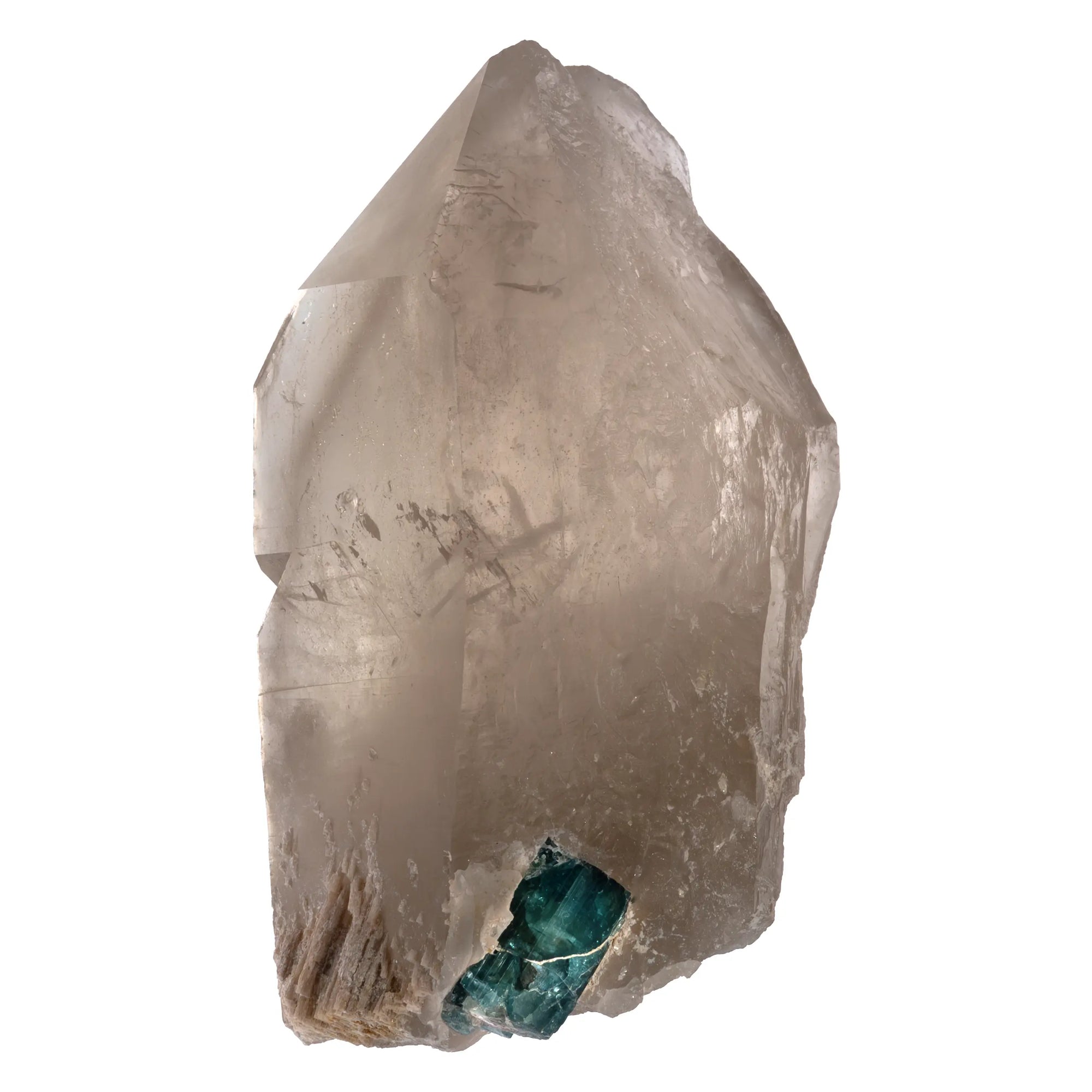 Tourmaline bleue sur Citrine - Barra do Salinas - 402 gr