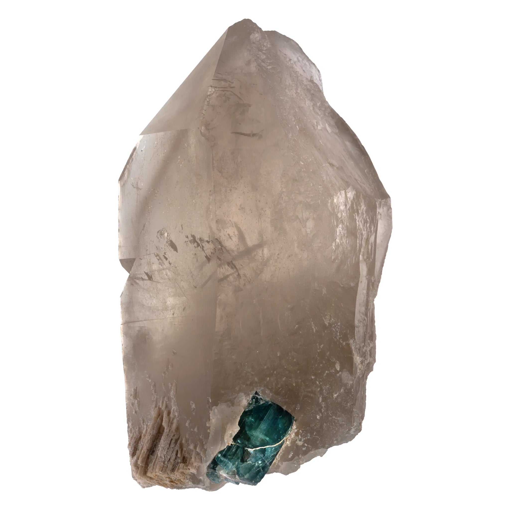 Tourmaline bleue sur Citrine - Barra do Salinas - 402 gr