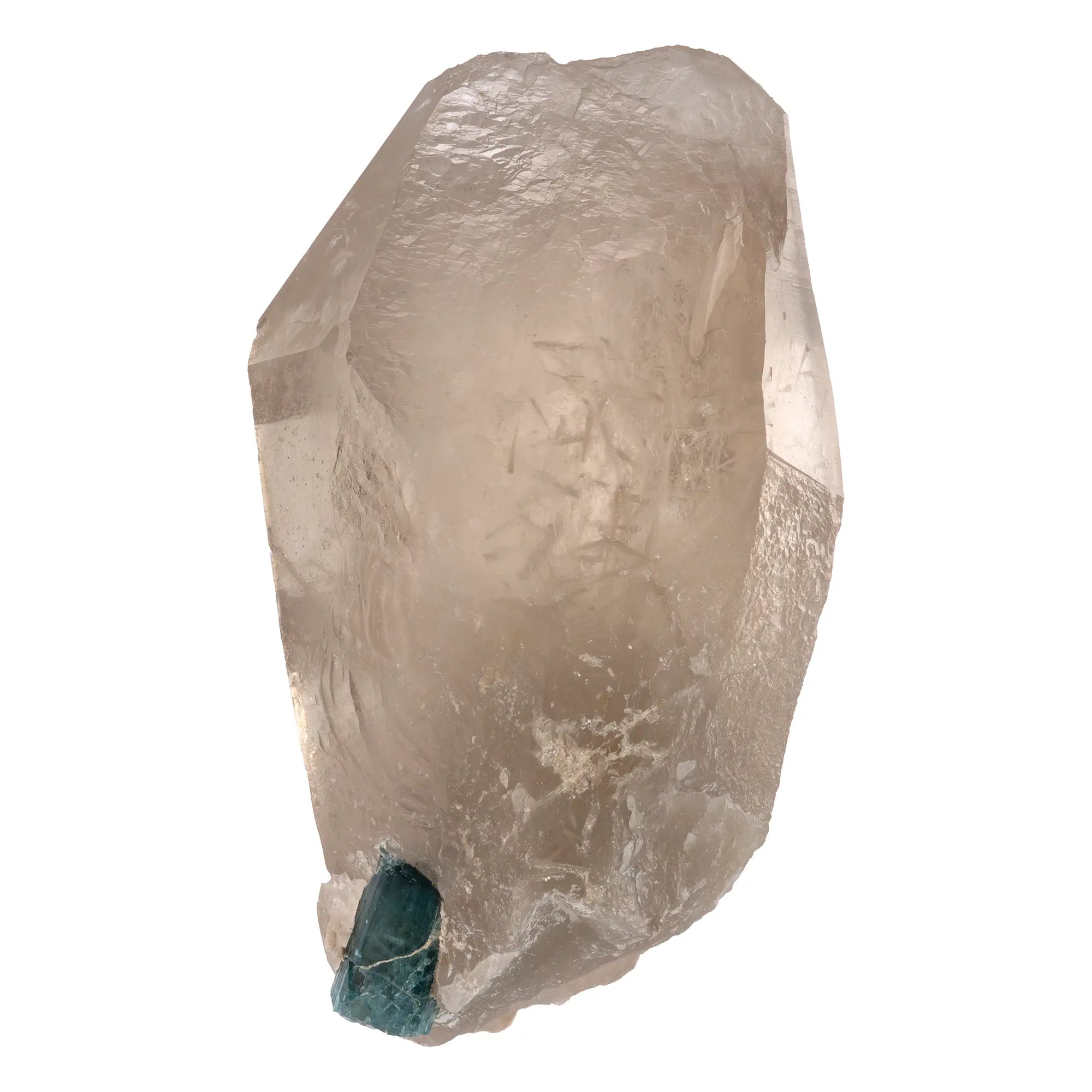 Tourmaline bleue sur Citrine - Barra do Salinas - 402 gr