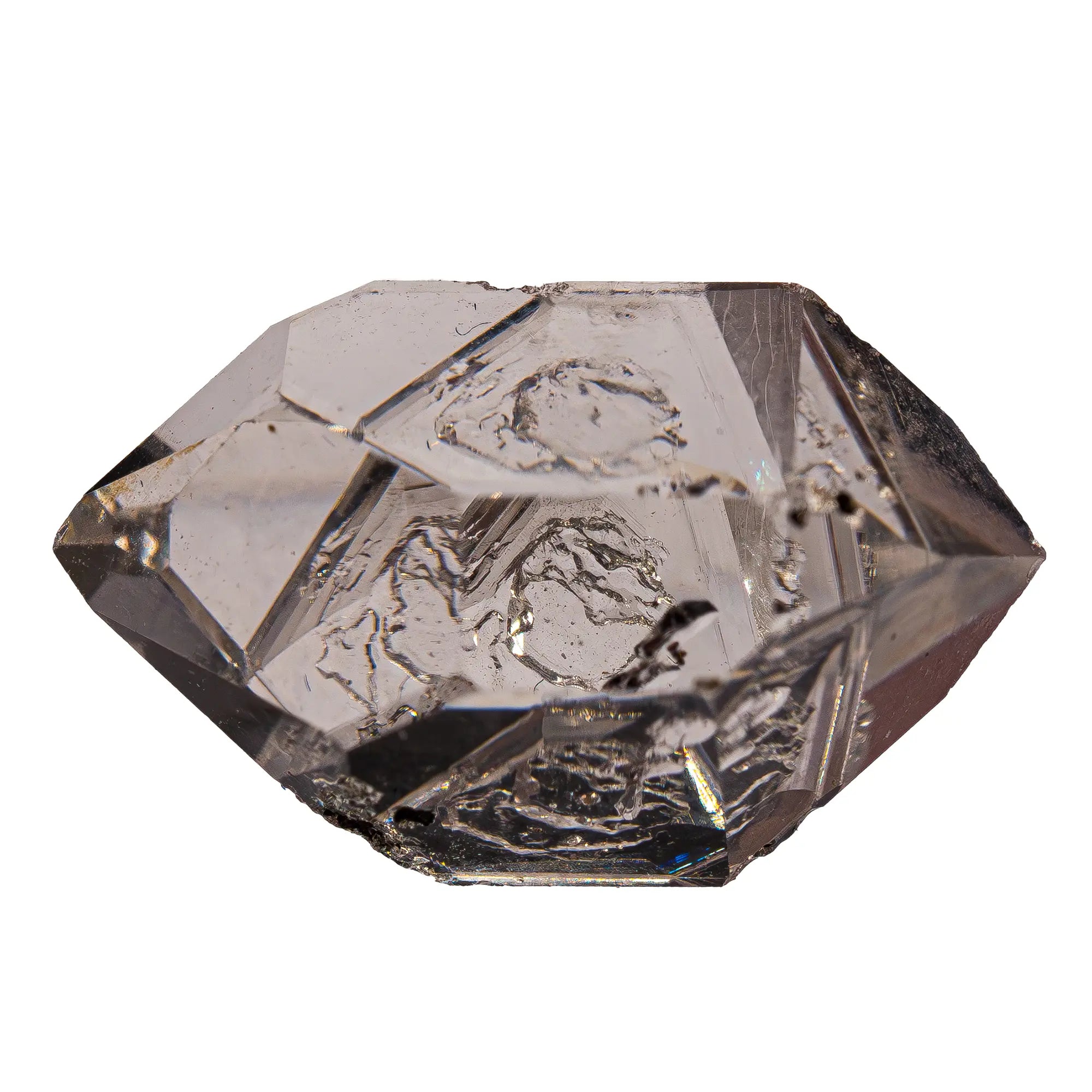 "Diamant de Herkimer" cristal de roche biterminé brut   - CRISTAL SOURCES