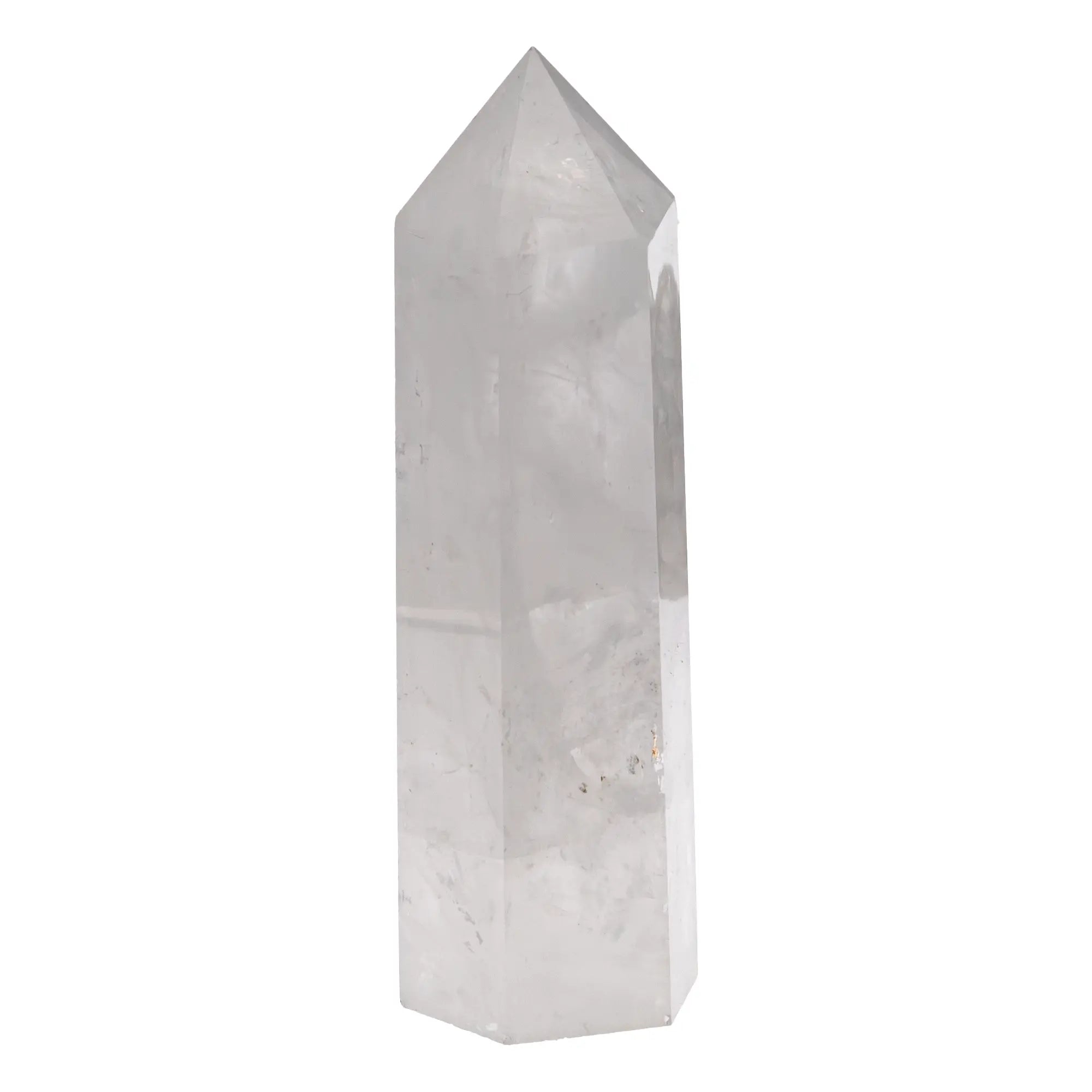 Pointe de Cristal de roche poli - Brésil - 9 à 10 cm - Pierre polie - CRISTAL SOURCES