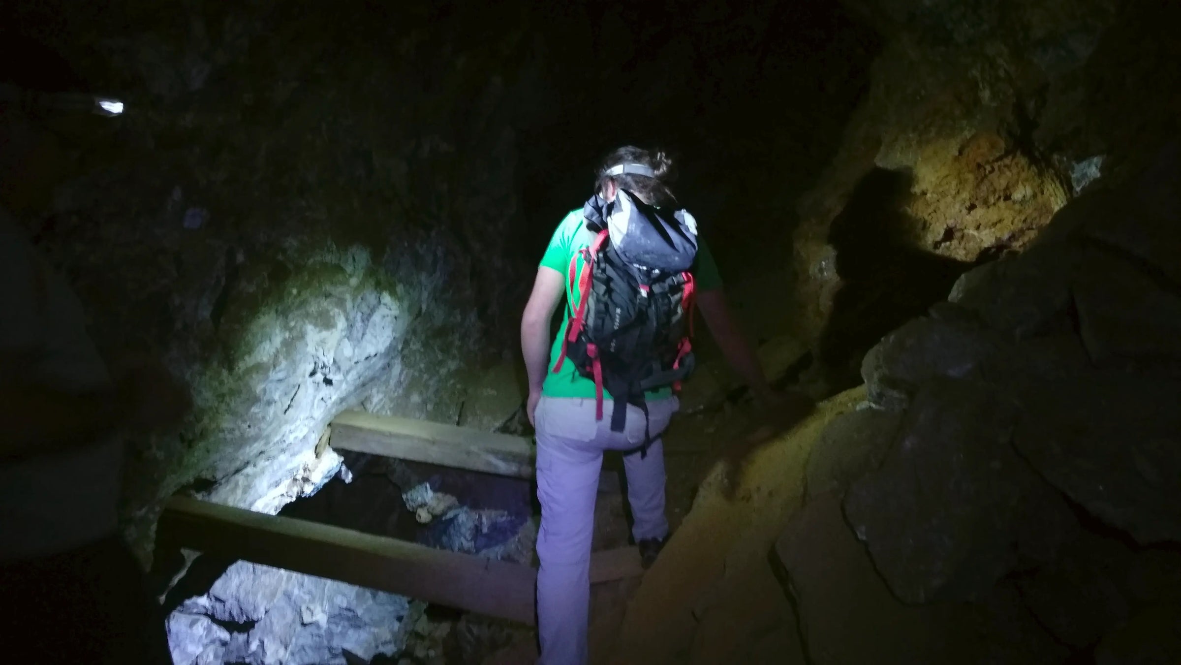 Damien de Cristal Sources, dans une mine de cuivre en Arizona