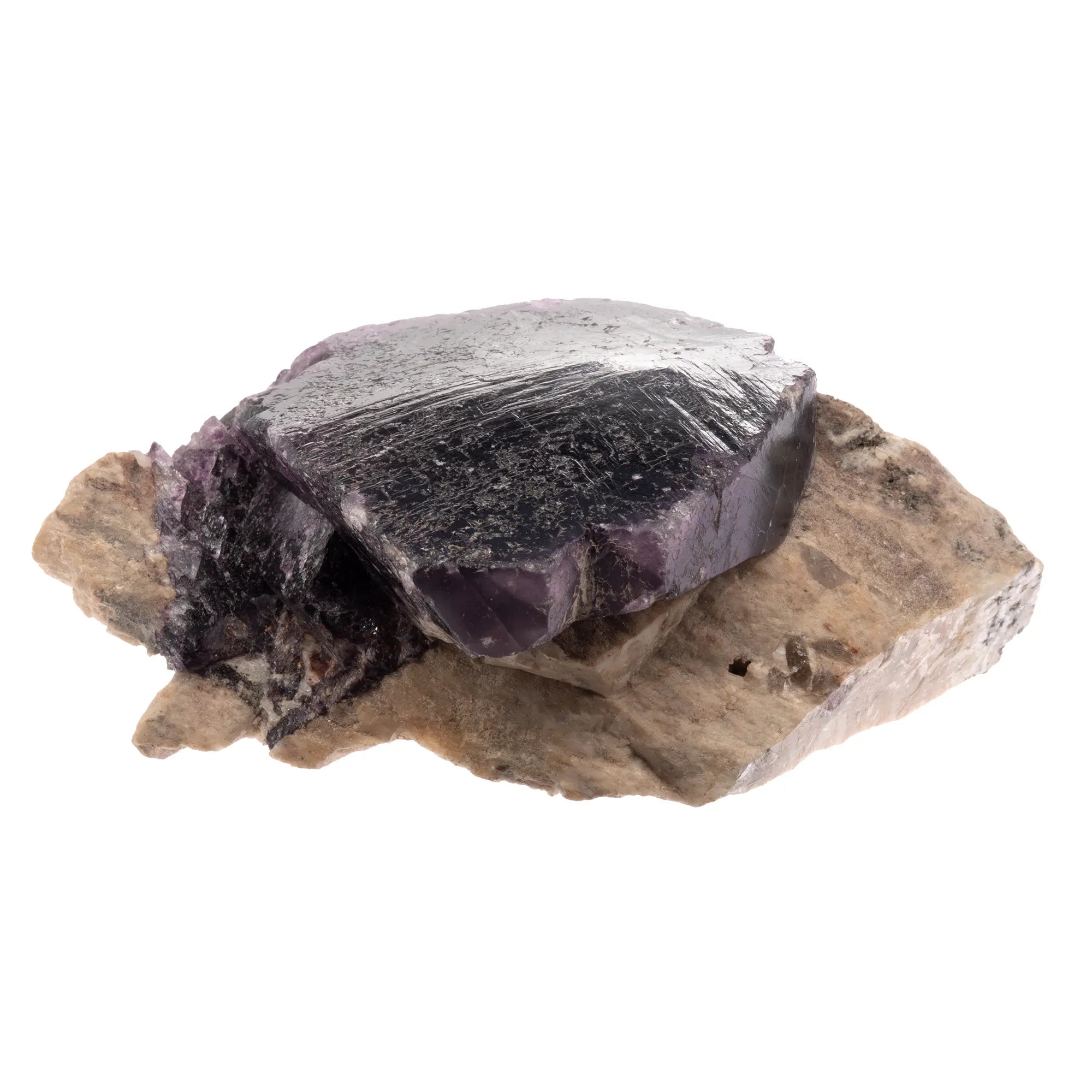 Fluorite violette cristal tabulaire 10cm - Caraí Brésil - collection minérale