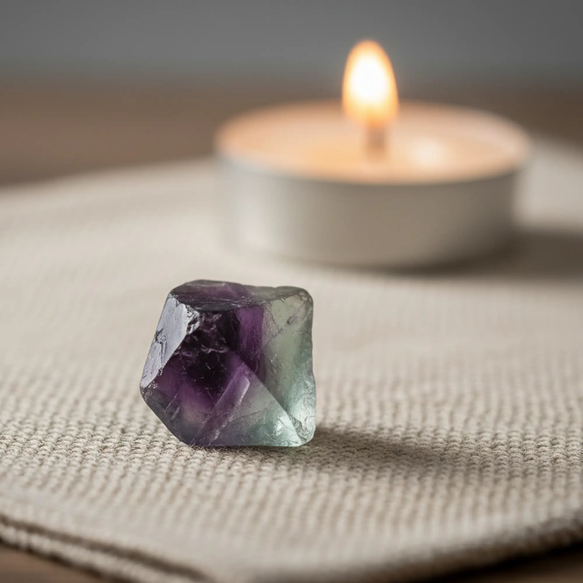 fluorite multicolore vertus - cristal brut