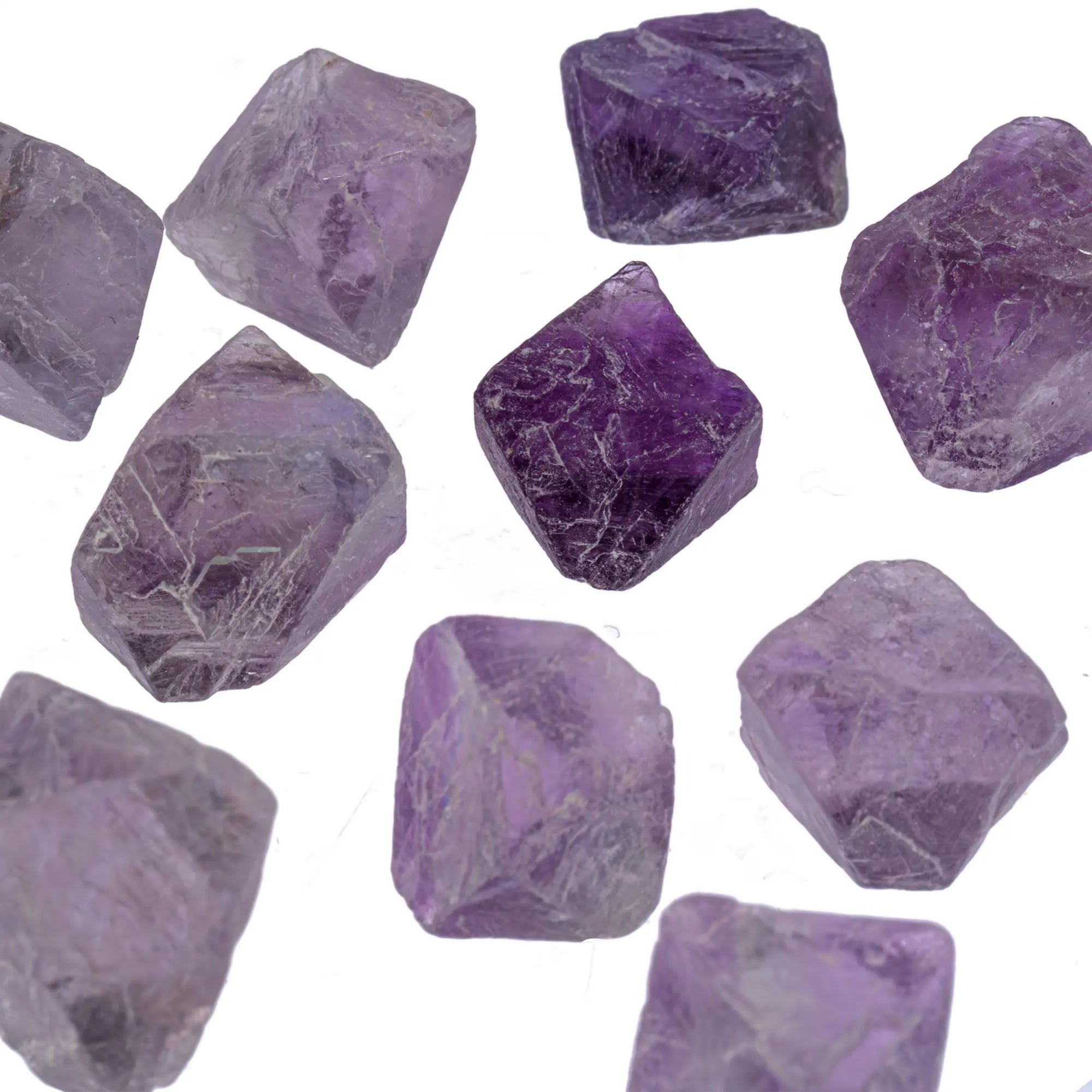 Fluorite violette - octaèdre brut - CRISTAL SOURCES