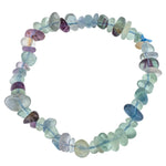 Bracelet Fluorite multicolore perle baroque  - CRISTAL SOURCES