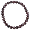 Bracelet Grenat almandin perle ronde 6mm  - CRISTAL SOURCES