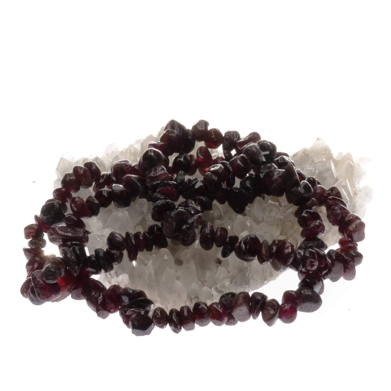 Bracelet grenat rouge almandin perle baroque détail pierres naturelles Inde