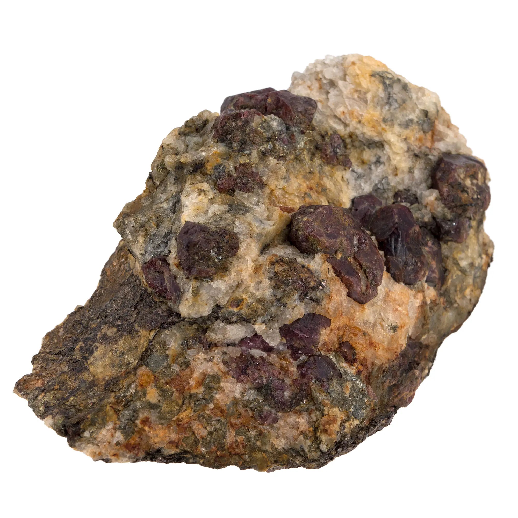 spécimen minéralogique grenat rhodolite Norvège