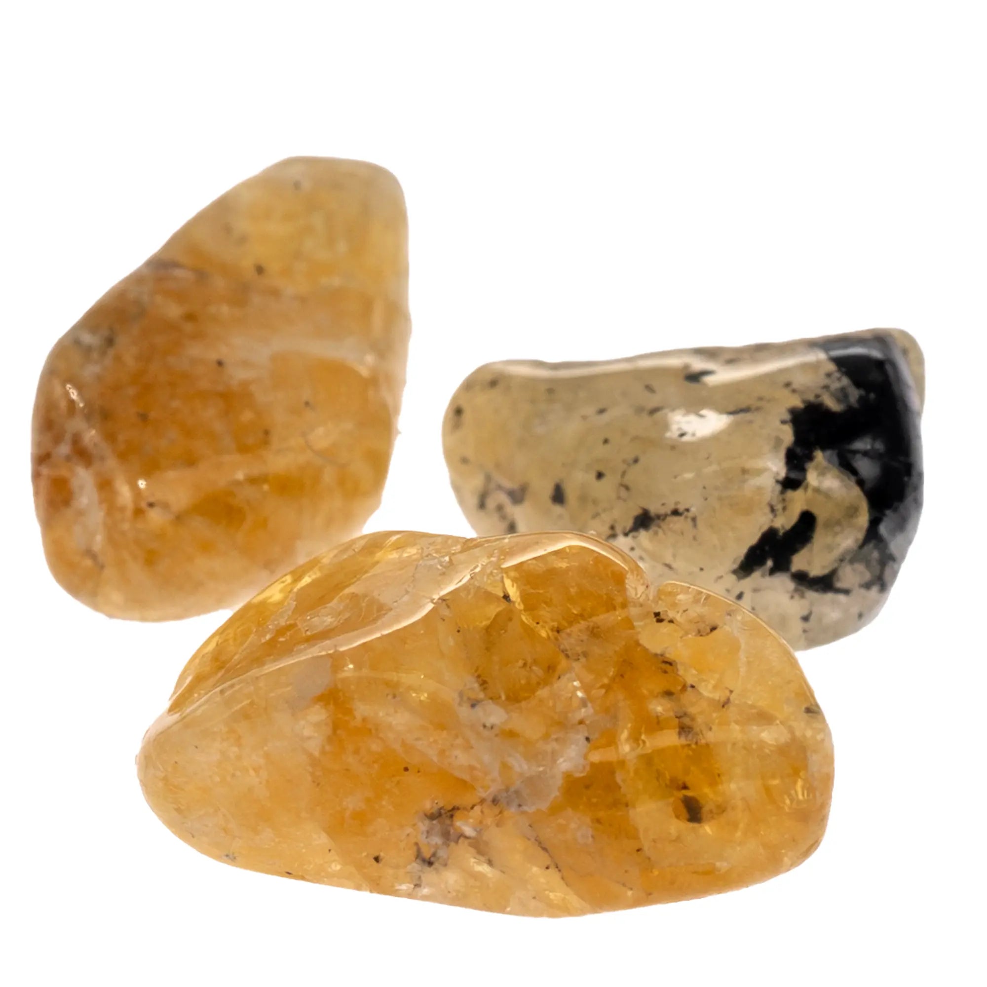 Pierre roulée Héliodore - Brésil - 1 à 1.5 cm - Pierre roulée - CRISTAL SOURCES