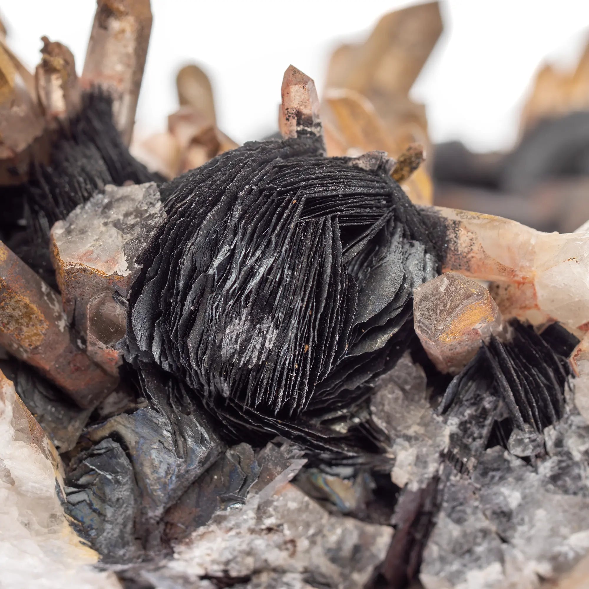 Hématite Spécularite - quartz - Lechang Mine, Chine