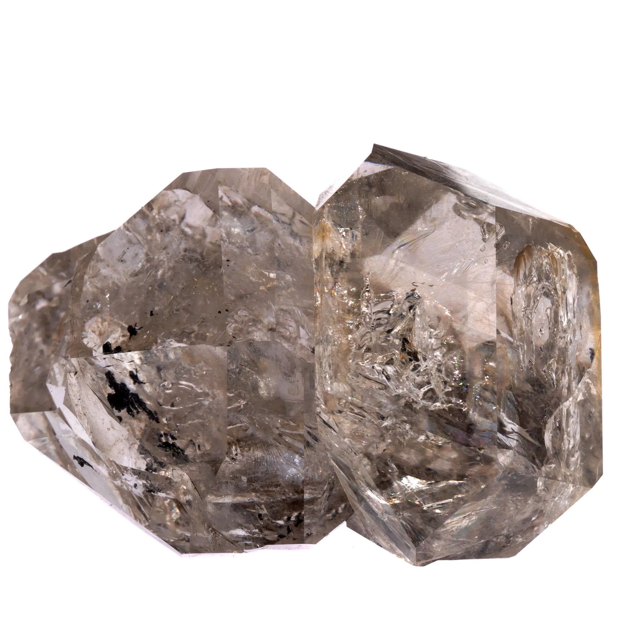 "Diamant de Herkimer" groupe de 4 cristaux