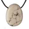 Pendentif Howlite - pierre percée   - CRISTAL SOURCES