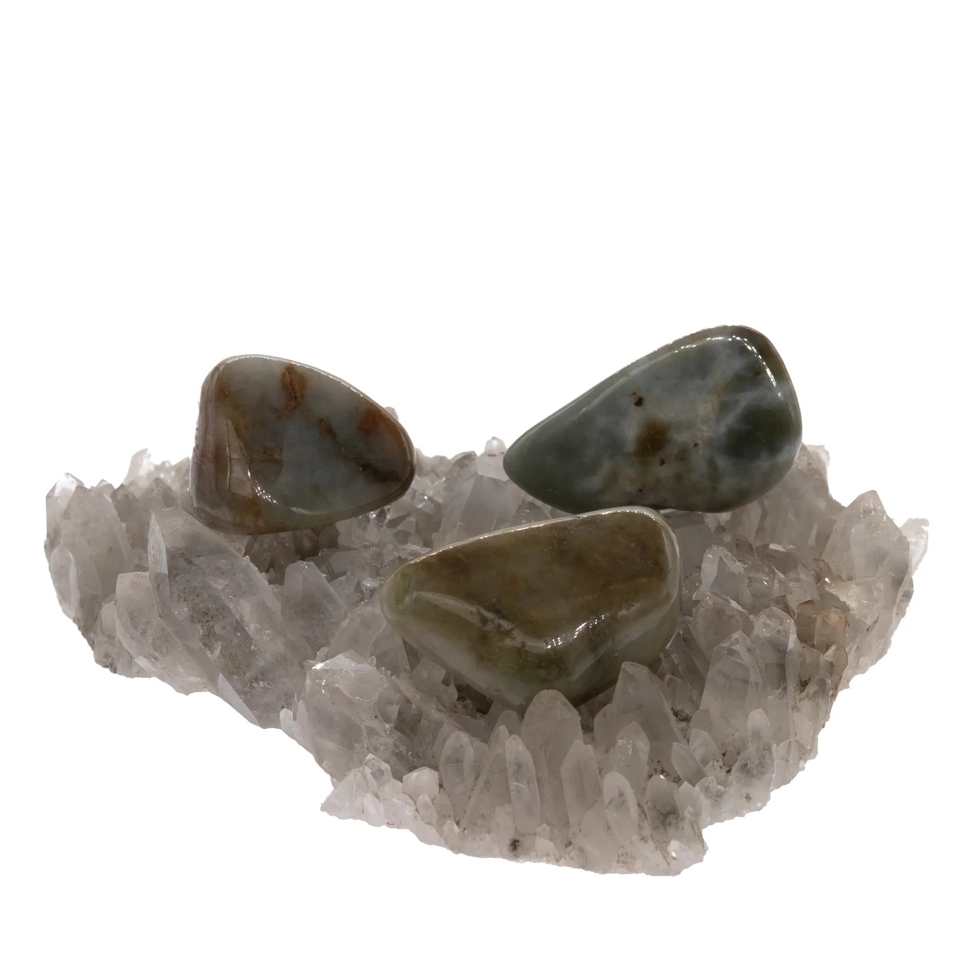 Pierre roulée - Jade jadéite - Birmanie - 2 à 3 cm - Pierre roulée - CRISTAL SOURCES