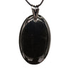 Pendentif jade noir argent - ovale - 13gr - CRISTAL SOURCES