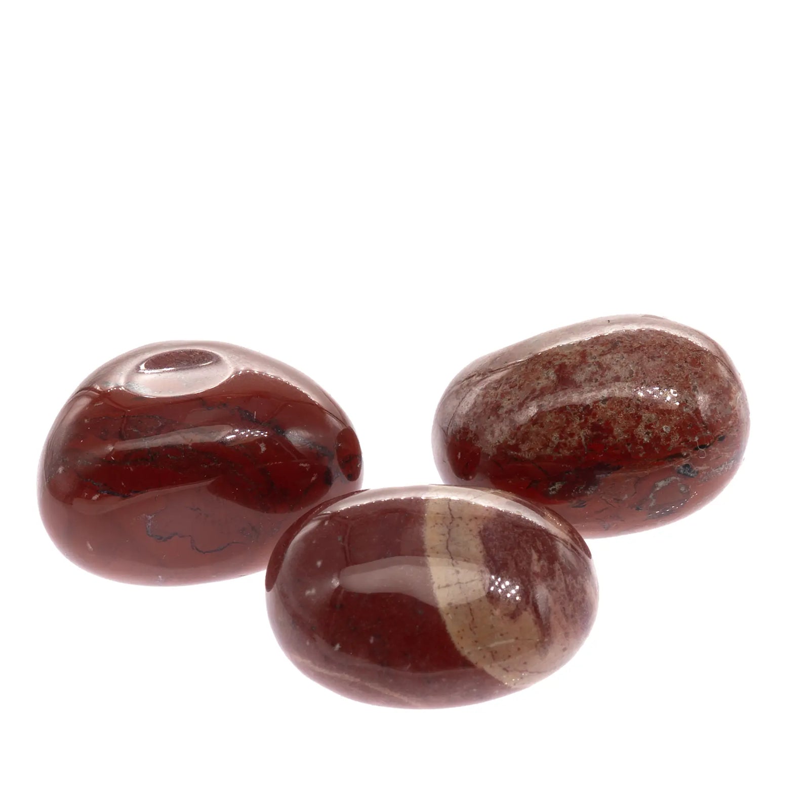 Pierre roulée jaspe rouge 2-2.5cm - Afrique du Sud - circulation sanguine