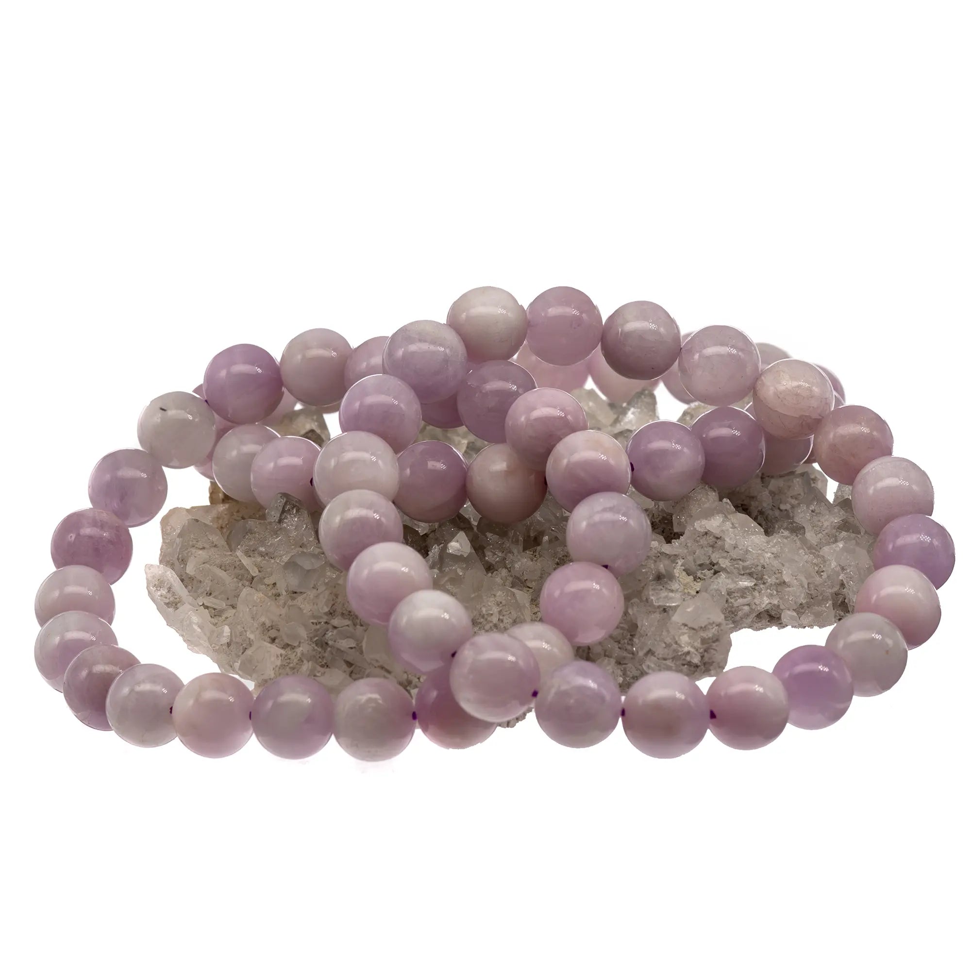 Bracelet Kunzite perle ronde 8mm