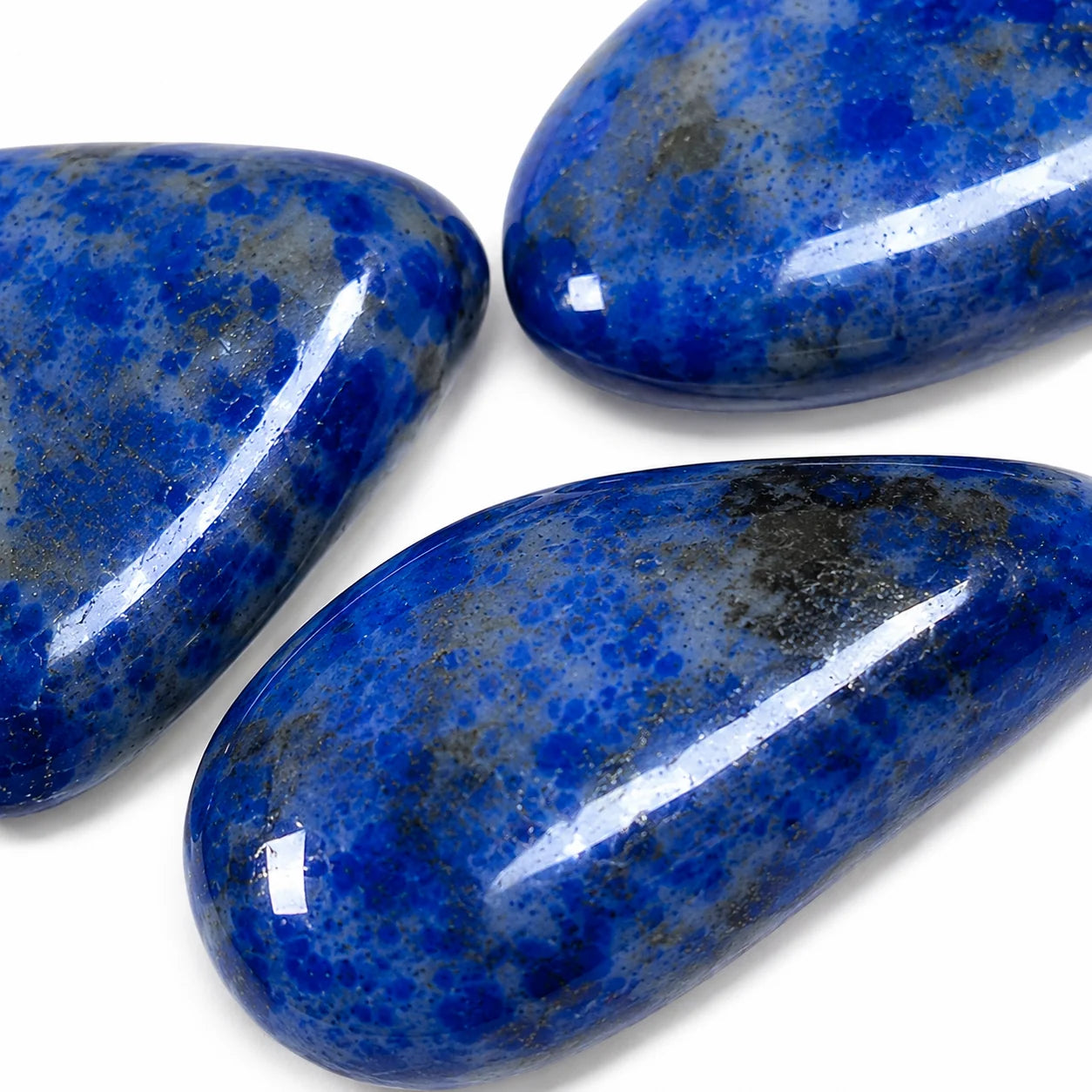 Lapis lazuli bleu roulé d'Afghanistan
