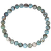 Bracelet Larimar perle ronde 6mm - CRISTAL SOURCES