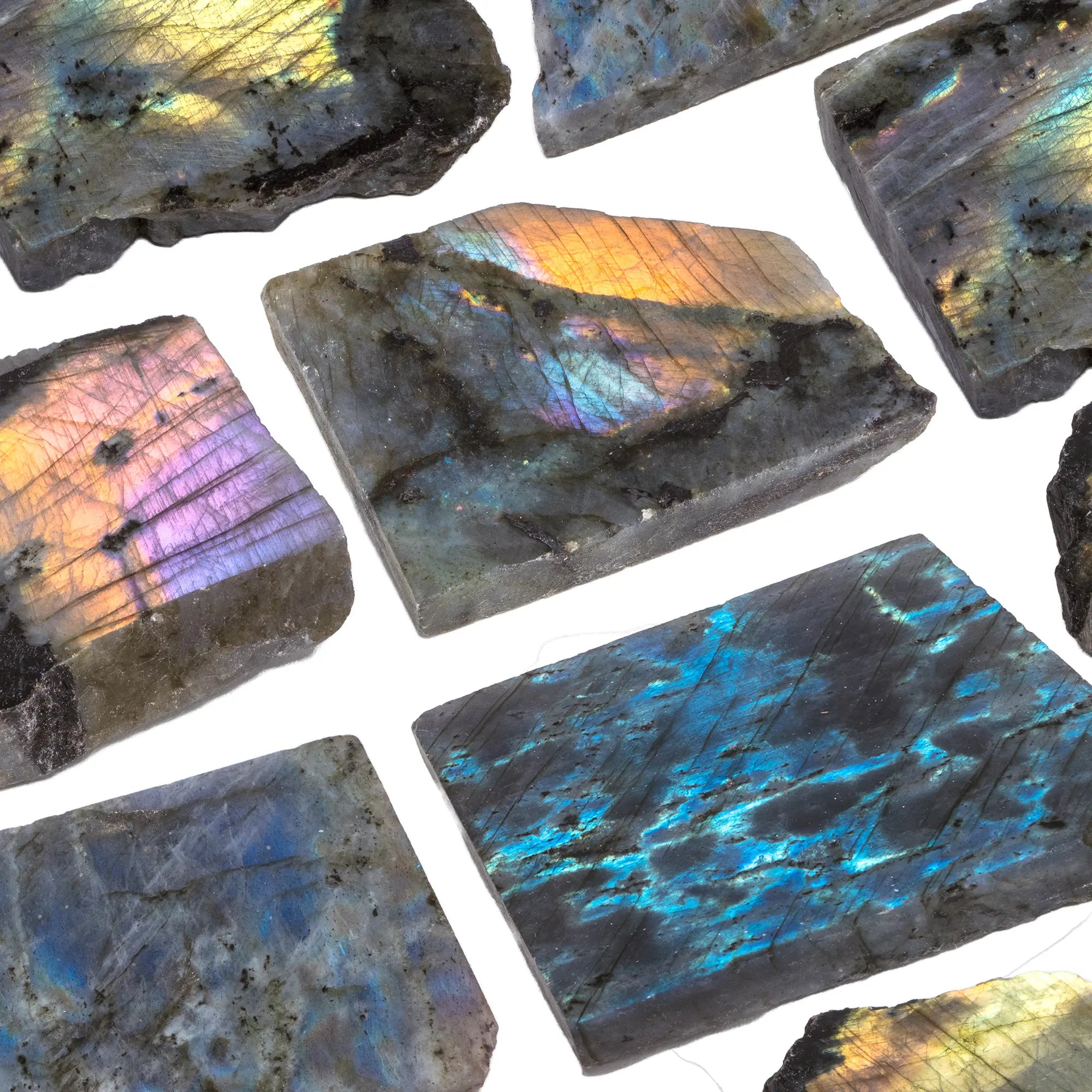 Labradorite polie - tranche - CRISTAL SOURCES