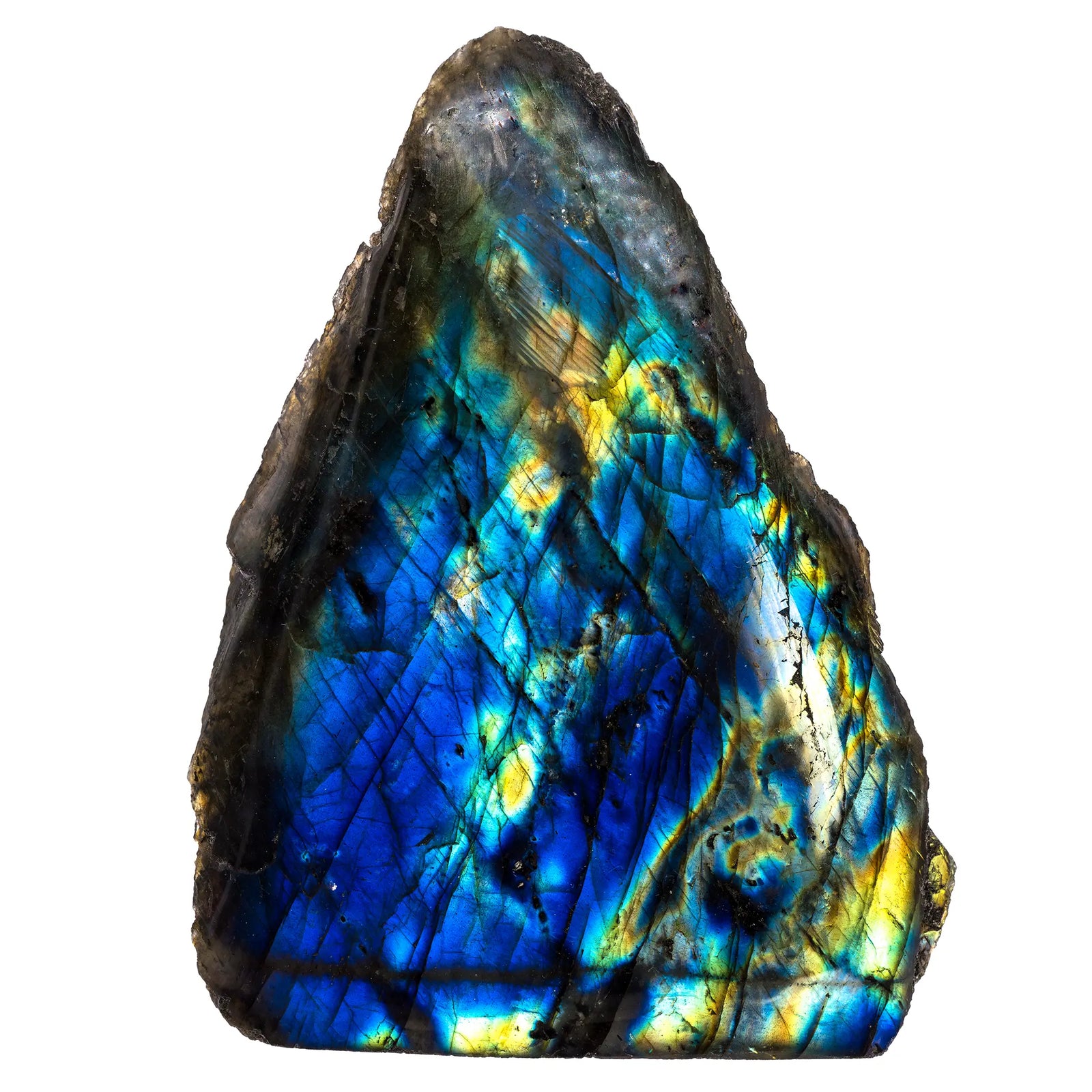 Labradorite - 1 face polie - Madagascar - CRISTAL SOURCES