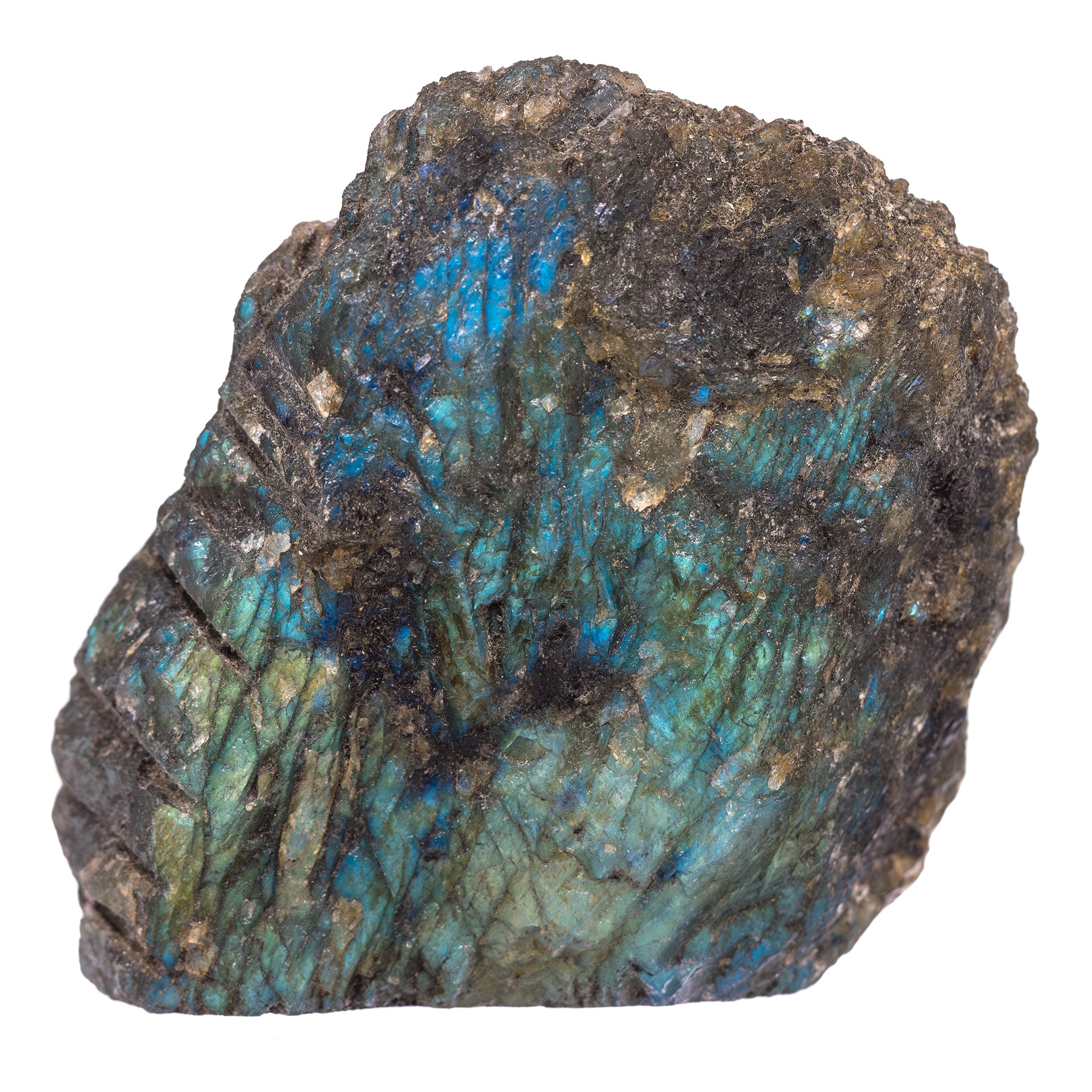 Labradorite - 1 face polie - Madagascar - CRISTAL SOURCES