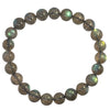 Bracelet Labradorite perle ronde 8mm - qualité extra