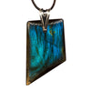 Pendentif Labradorite argent - reflet bleu-vert  - CRISTAL SOURCES