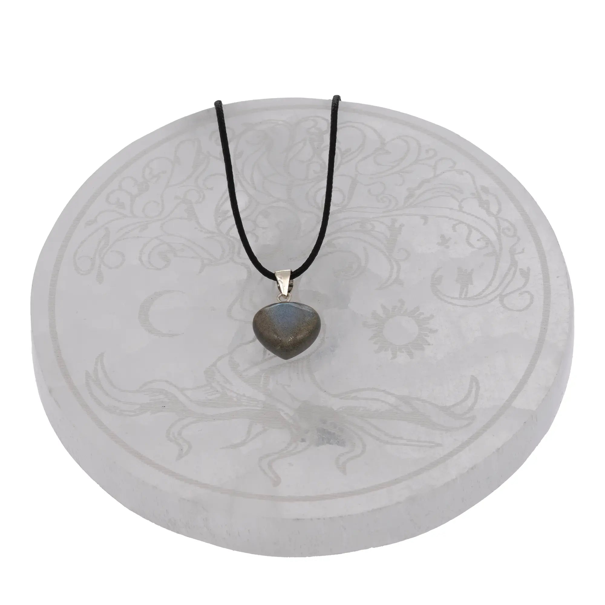 Pendentif Labradorite argent - coeur - Pendentif - CRISTAL SOURCES