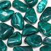 Malachite naturelle pierre roulée du Congo