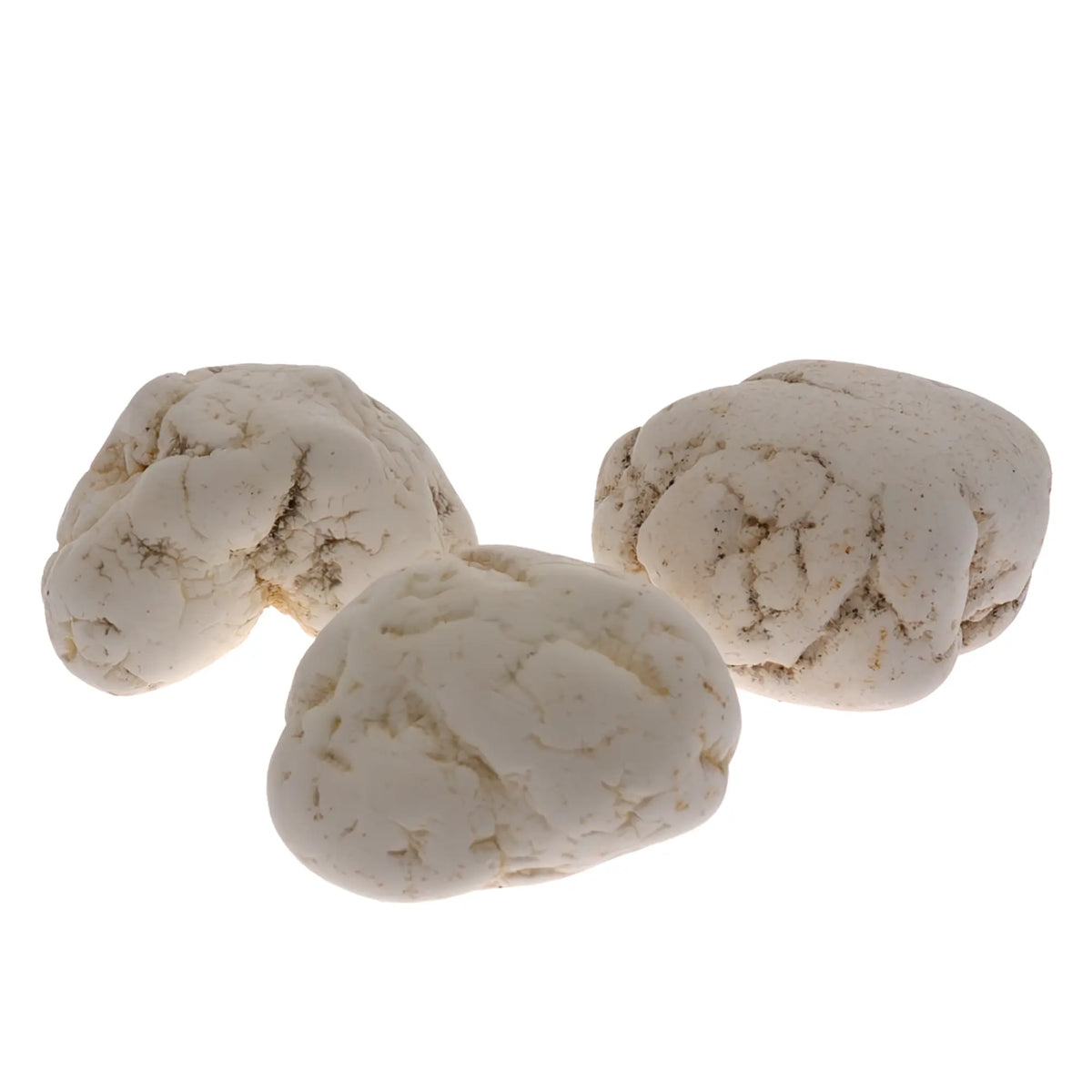10 Perles En Magnésite - Boules 8mm Couleur Blanc Crème/ivoire Beige - Finition Mat Sablé - Neuf