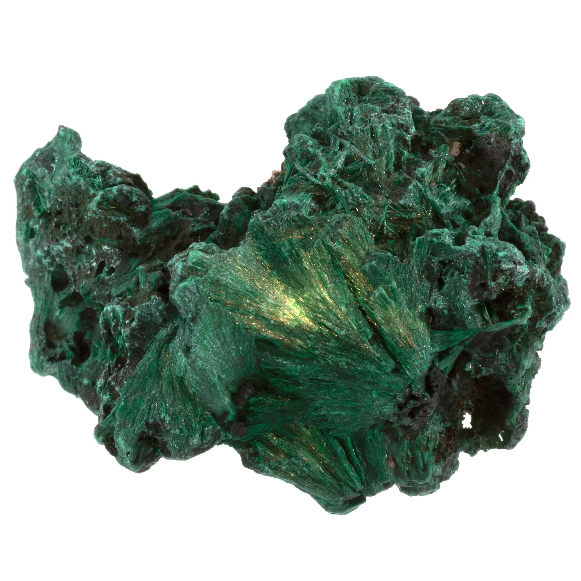 Malachite fibreuse - pierre brute  - CRISTAL SOURCES