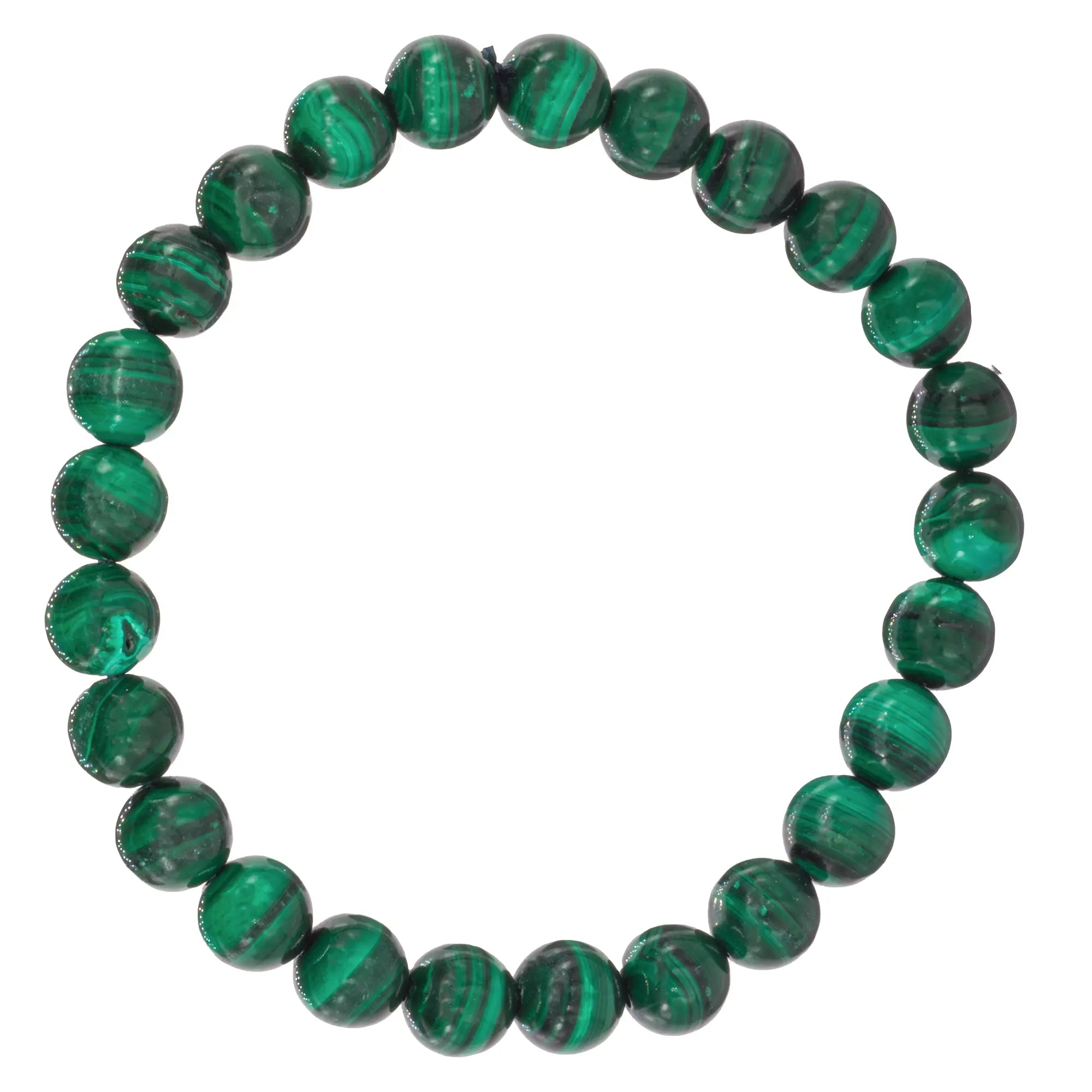 Bracelet Malachite perle ronde 8mm