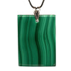 Pendentif Malachite argent - CRISTAL SOURCES