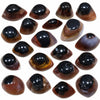 Pierre naturelle Sardonyx Œil de Shiva taillée en forme d’œil – pierres roulées polies