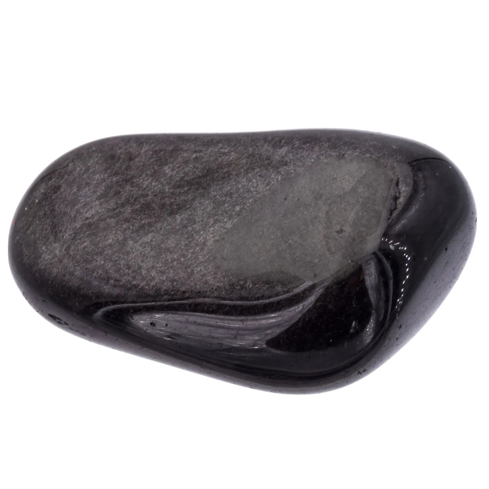 Pierre roulée - Obsidienne argentée - Mexique - 3 à 3.5 cm - CRISTAL SOURCES