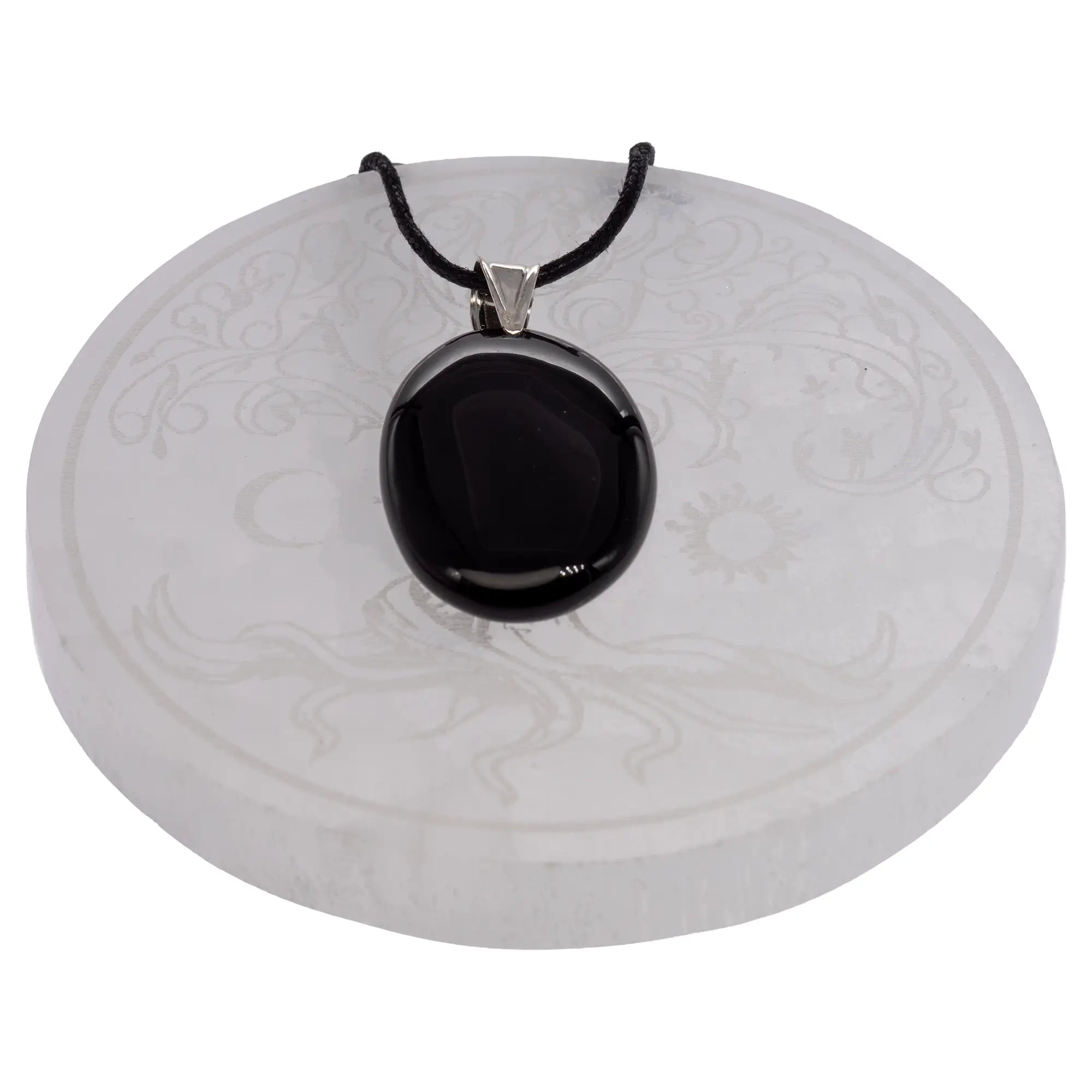 Pendentif obsidienne œil céleste argent - 4 à 5 cm - Pendentif - CRISTAL SOURCES