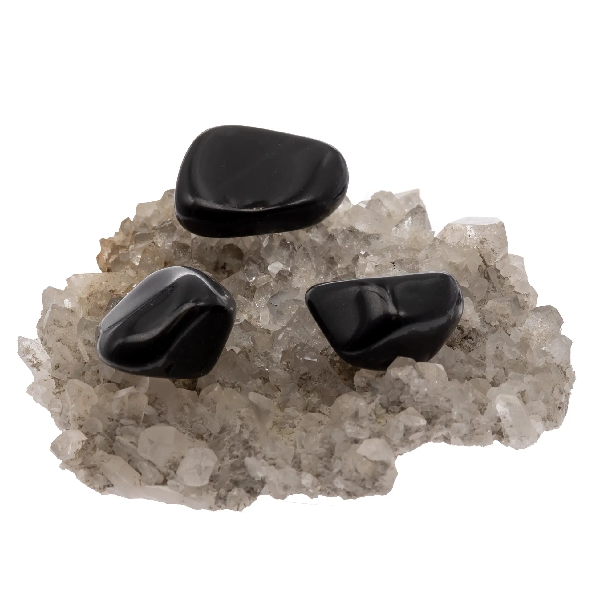 Pierre roulée Obsidienne oeil céleste - Mexique - 2 à 3 cm - obsidienne-oeil-celeste-roulee-oocpr0 - CRISTAL SOURCES