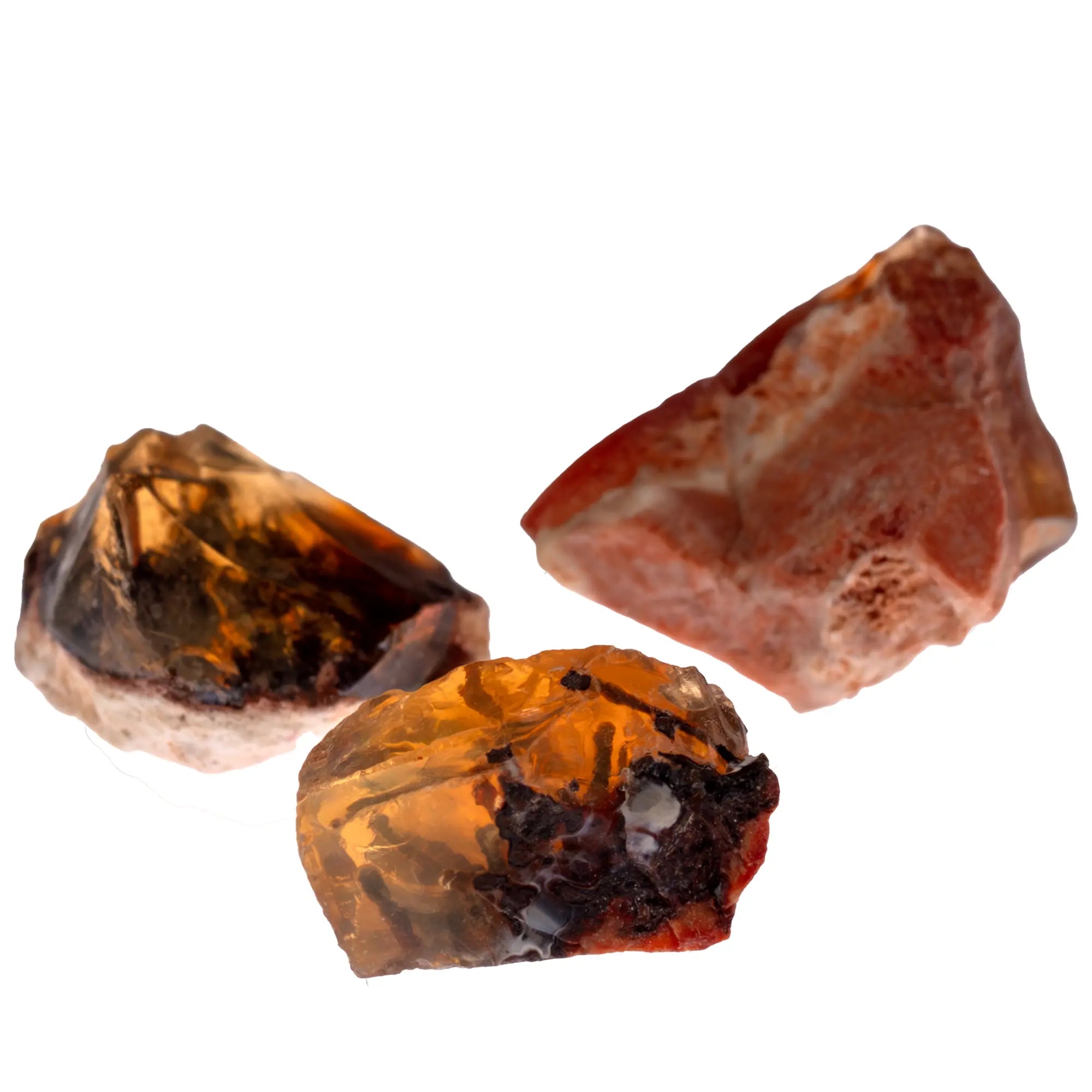 Opale de feu - pierre brute  - opale-de-feu-brute-opf2 - CRISTAL SOURCES