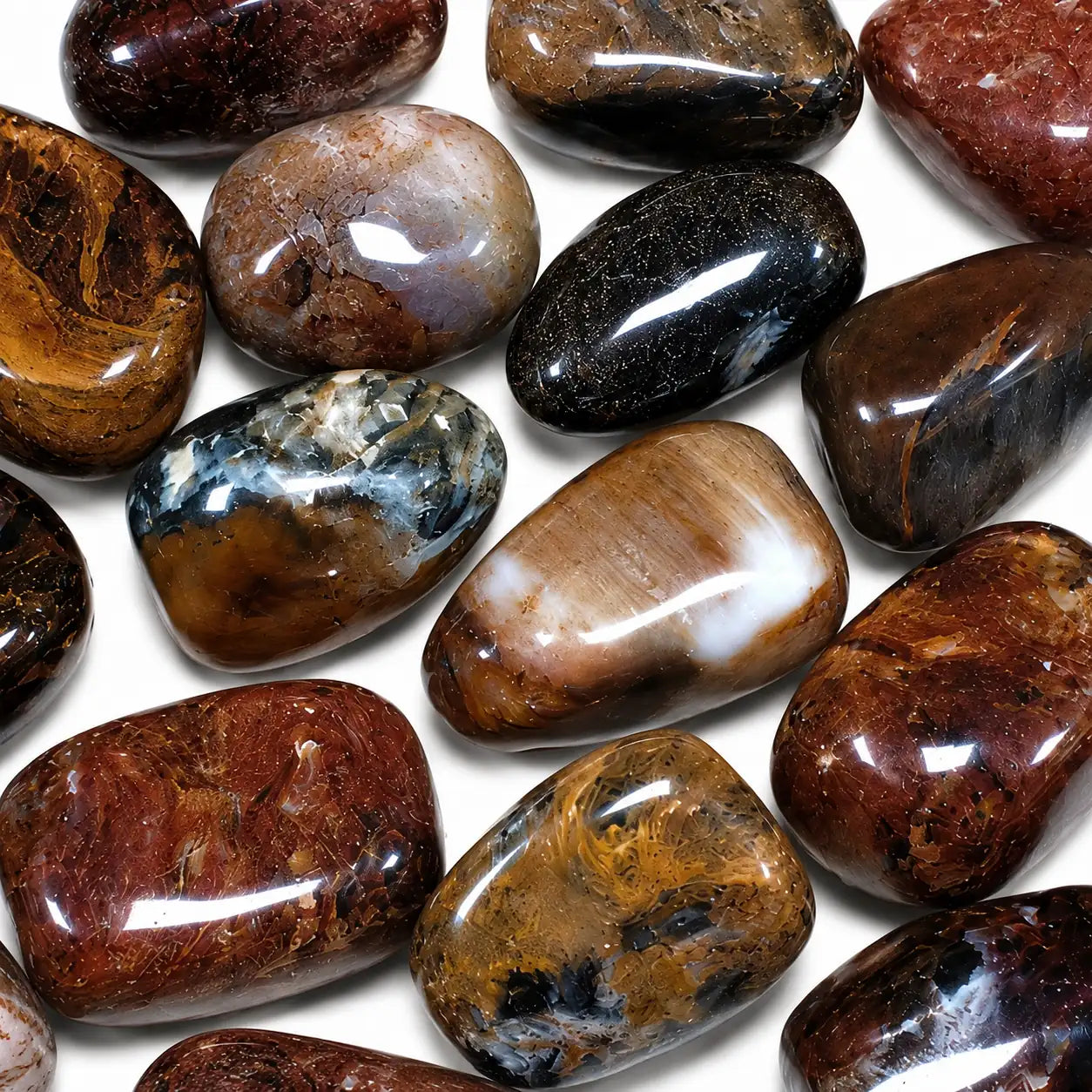 Pietersite brune pierre roulée de Namibie