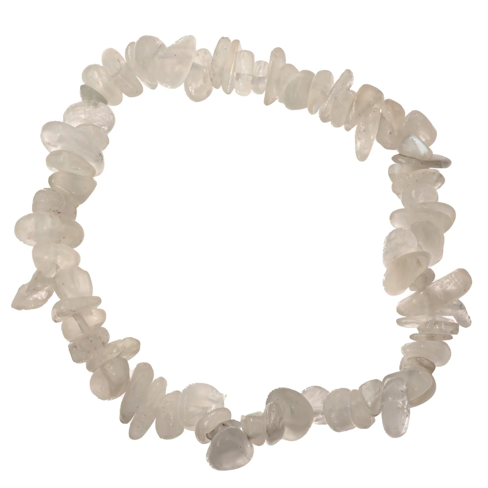 Bracelet Pierre de lune perle baroque - péristérite